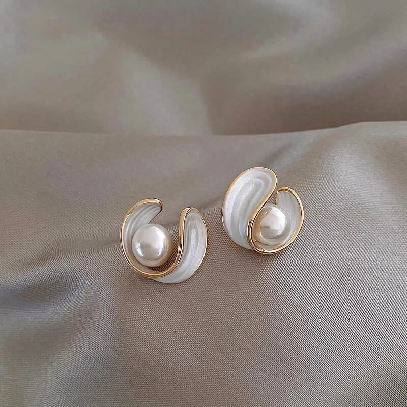 Opalya™ | Luxurious Opal and Pearl Earrings for Women