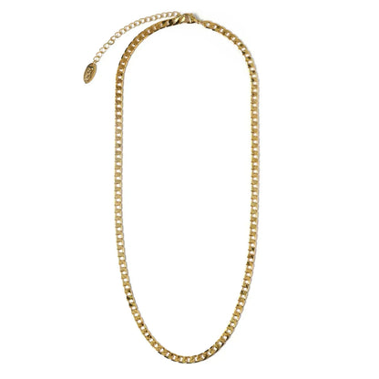 Vero™ | Flat Link Gold Curb Chain Necklace