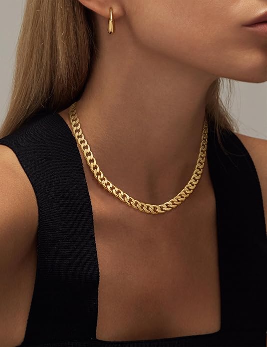 Cavaro™ | Thick Cuban Link Gold Necklace