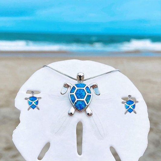 OpalWave™ | Sea Turtle Jewellery Set